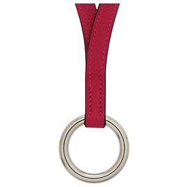 Hermès Hermes Leather Neck Strap with Raspberry Y Stamp Other