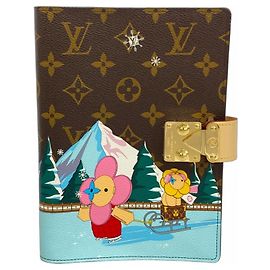 Louis Vuitton Monogram Vivienne Notebook Cover Brown