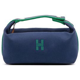 Hermès Blue Small Canvas Bride A Brac Case Blue Other