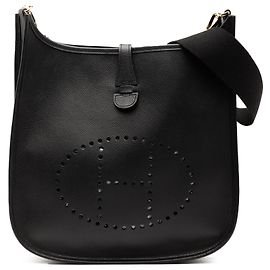 Hermès Évelyne II 29 en Epsom noir Noir