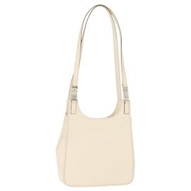 Bolsa de Ombro de Couro Salvatore Ferragamo Cru