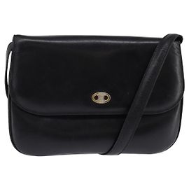 Céline Celine Vintage Leather Black