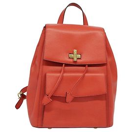 Céline Celine Leder Rucksack Orange
