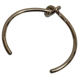 Céline Celine Knot Extra Thin Bracelet Bangle in Silver Silvery