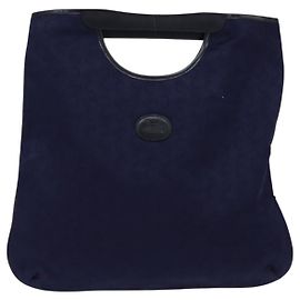 Céline Celine C Sulky Handbag Canvas Navy blue