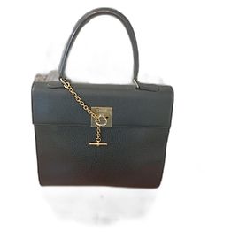 Céline Black Box Leather Handbag Black