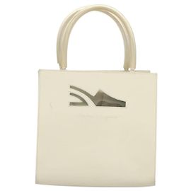 Salvatore Ferragamo Vintage Handbag Patent leather White