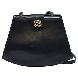 Borsa a Spalla in Pelle Salvatore Ferragamo Blu navy