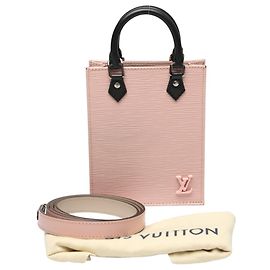 Louis Vuitton Epi Leather Petite Sac Plat Shoulder Bag Pink