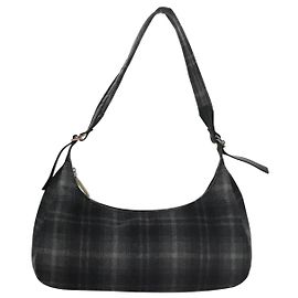 Bolsa de Ombro Salvatore Ferragamo em Lã Marrom