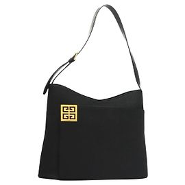 Givenchy Vintage 4G shoulder bag Leather Black