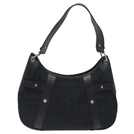 Borsa a Spalla in Tela Salvatore Ferragamo Nero