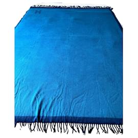 Hermès Blue Cashmere Plaid 200x150 Blue