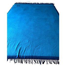 Plaid Hermès en cachemire bleu 200x150 Bleu