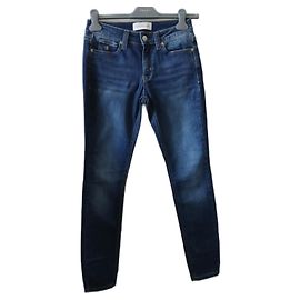 Calvin Klein Jeans Slim Denim Bruto Azul Azul