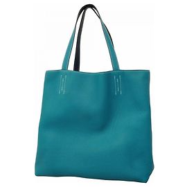 Hermès Double Sens 36 Tote Bag Blau