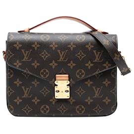 Louis Vuitton-Louis Vuitton Brown Monogram Pochette Metis-Brown