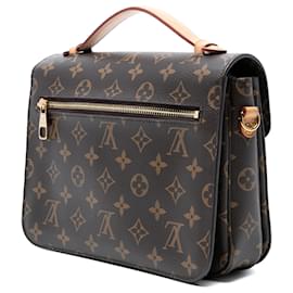 Louis Vuitton-Louis Vuitton Brown Monogram Pochette Metis-Brown
