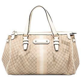Céline Celine Beige Macadam Canvas Handbag Beige