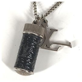 Louis Vuitton Monogram Eclipse Necklace Black Monogram