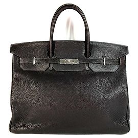 Hermès Birkin 40 Tote Tasche Schokolade Dunkelbraun