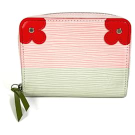 Louis Vuitton-Louis Vuitton Epi Zippy Coin Purse-Pink,Red