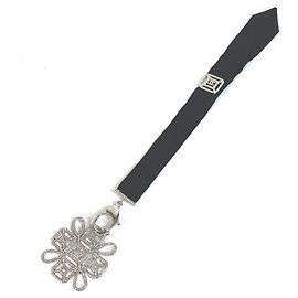 Collar de strass Chanel CC Coco Mark Negro