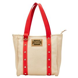 Louis Vuitton Antigua Cabas MM Tasche Rot Beige