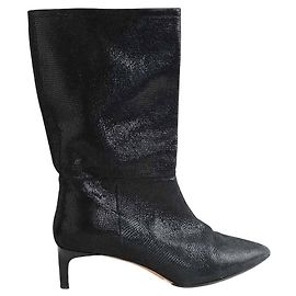 Botas de couro pretas Bash Preto