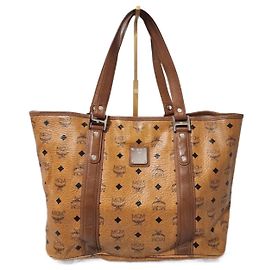 Bolsa de compras Visestos MCM marrom Conhaque