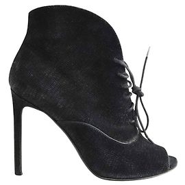 Saint Laurent Absatzschuhe aus Wildleder Schwarz Schwarz