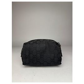 Mini borsa vintage Gucci monogramma nera Nero