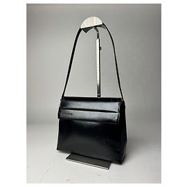 Vintage Givenchy Patent Leather Handbag black Black