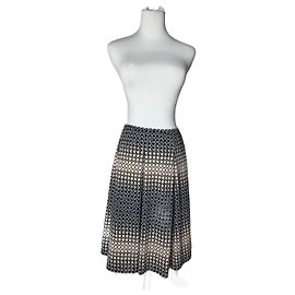 Courreges Vintage Givenchy Skirt Brown Black 36/S Black