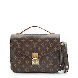 Louis Vuitton-Pochete Metis Monograma-Marrom
