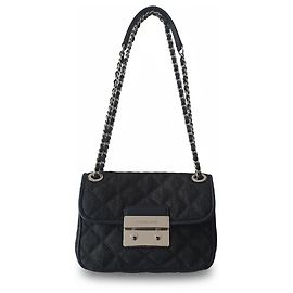 Borsa a tracolla Michael Kors Sloan trapuntata blu navy denim pelle Blu navy