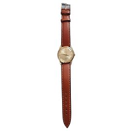 Omega Genève Doré Marron clair