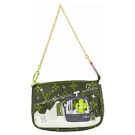 Louis Vuitton-Mini Pochette Accessoires Monogram Vivienne da Louis Vuitton-Marrom,Multicor