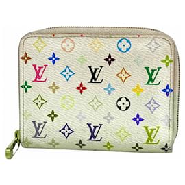 Louis Vuitton-Louis Vuitton Monogram Multicolore Zippy Coin Purse-Pink,White