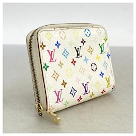 Louis Vuitton-Louis Vuitton Monogram Multicolore Zippy Coin Purse-Pink,White