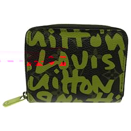 Louis Vuitton-Louis Vuitton Zippy Coin Purse in Monogram Graffiti Orange-Orange