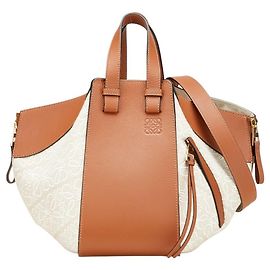 Loewe Repeat Anagram Hammock Small Handbag/Shoulder Bag Brown Beige