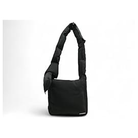 Jacquemus-NEW JACQUEMUS LE CUSCINU MESSENGER BAG BLACK CANVAS SHOULDER PURSE-Black