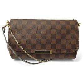 BORSA LOUIS VUITTON FAVORITE MM N41129 CANVAS MONOGRAM Marrone