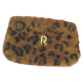 Pochete de Pele de Leopardo Falsa Paco Rabanne Estampa de leopardo
