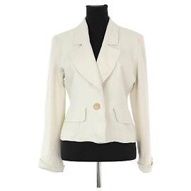 Saint Laurent Giacca bianca Bianco