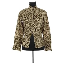 Saint Laurent-Khaki cotton shirt-Khaki