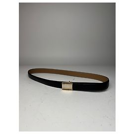 Vintage Dior Leather Belt Black Black