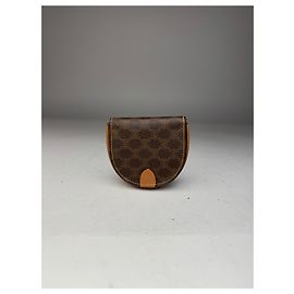 Céline Vintage Celine Triomphe Monogramm Lederhandtasche Braun Braun