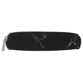 Astuccio per penna in nylon della linea da viaggio Chanel Nero